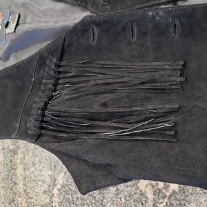 Fringe Leather Vest